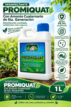 Pmqt_agro_1000 PROMIQUAT - DESINFECTANTE AMONIO QUATERNARIO X 1 Litro