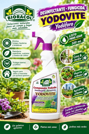 DESINFECTANTE YODADO LISTO PARA USAR X 500 ml